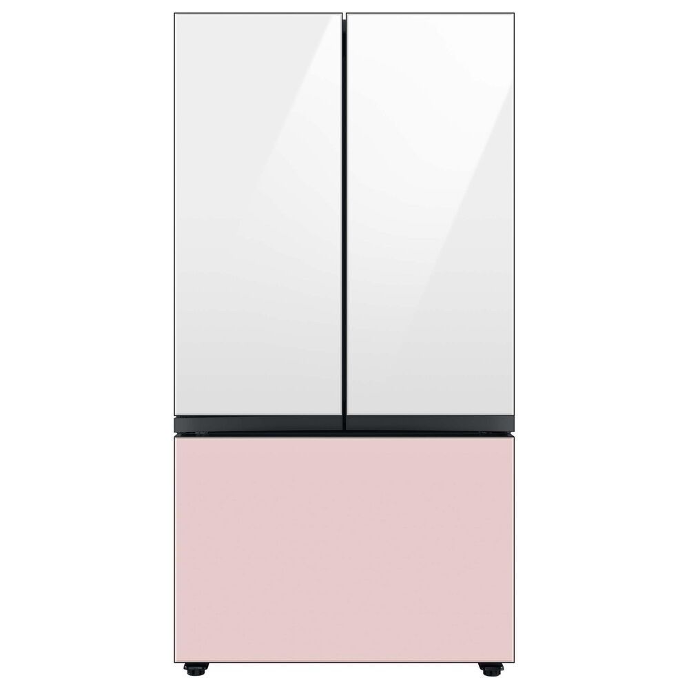 Samsung Bespoke Bespoke 3-Door French Door Refrigerator Top Panel in White Glass, , large