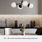 Hunter Hepburn 4-Light Chandelier in Matte Black, , large
