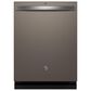 GE Appliances 24" Built-In Bar Handle Dishwasher with 45 dBA Quiet Package in Fingerprint Resistant Slate, , large