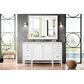 James Martin Vanities Addison 60" Single Bathroom Vanity in Glossy White with 3 cm Eternal Jasmine Pearl Quartz Top and Rectangular Sink, , large