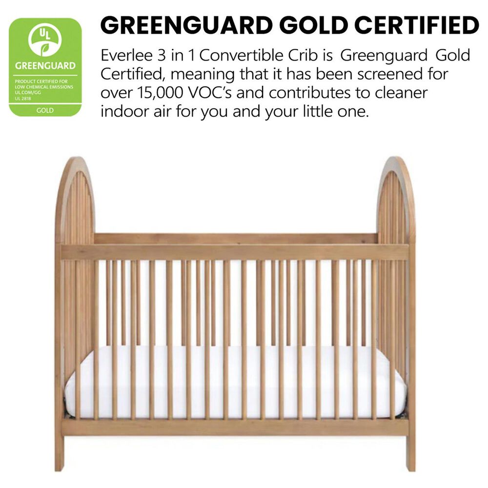 Oxford Baby Everlee 3-In-1 Convertible Crib in Honey, , large