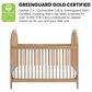 Oxford Baby Everlee 3-In-1 Convertible Crib in Honey, , large