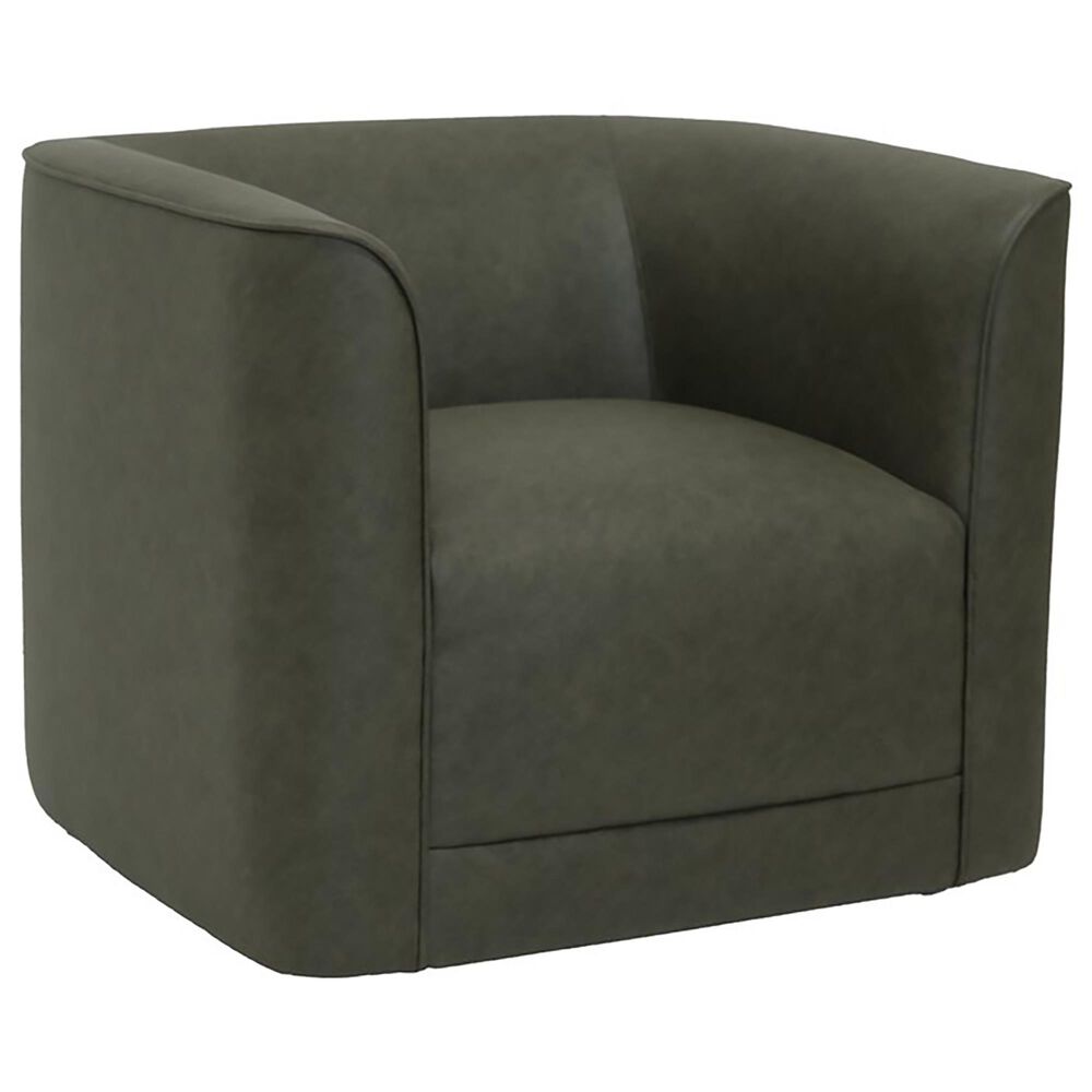 Emerald Home Furnishings Whirlaway Swivel Accent Chair in Olive, , large