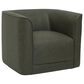 Emerald Home Furnishings Whirlaway Swivel Accent Chair in Olive, , large