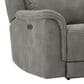 Ashley Next-Gen DuraPella Power Console Loveseat with Power Headrest in Slate, , large