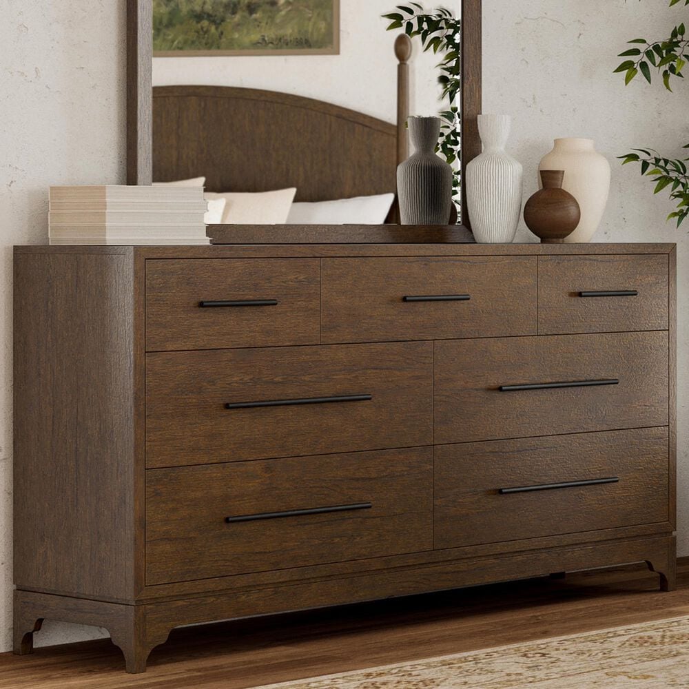 Riverside Furniture Calhoun 7-Drawer Dresser Only in Whiskey Oak, , large