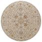 Surya Reina Light Gray, Medium Gray, Cream, Light Brown, Denim, Rust, Mustard and Olive 5"3" Round Area Rug, , large
