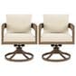 Ashley Serene Bay Patio Swivel Dining Chair in White (Set of 2), , large