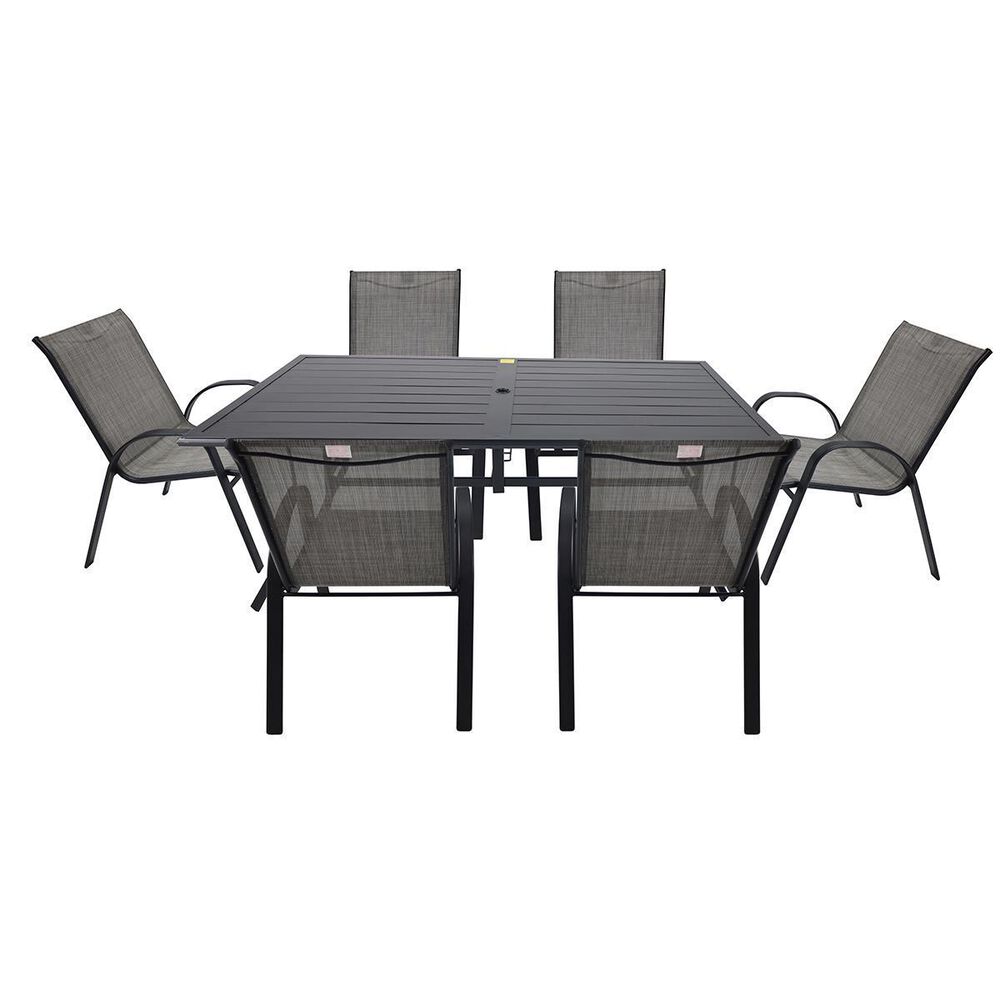 Redline Creation Inc. 77 x 40in Steel Slat Table in Matte Black, , large