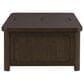 Ashley Breckington Coffee Table with Storage in Dark Brown, , large