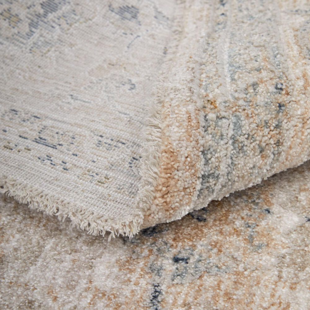 Feizy Pasha 39M7F 5&#39; x 7&#39;6&quot; Beige and Blue Area Rug, , large