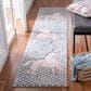Safavieh Carousel 2" x 8" Grey, Ivory and Pink Kids Runner, , large