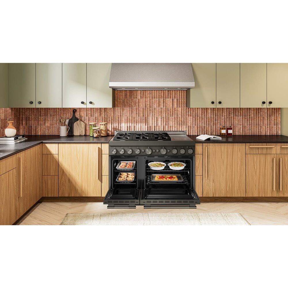 Whirlpool 6.3 Cu. Ft. Freestanding Gas Range with 6 Sealed Burners in Black Ore, , large