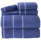 Timberlake Lavish Home 6-Piece Quick Dry Towel Set in Navy, , large