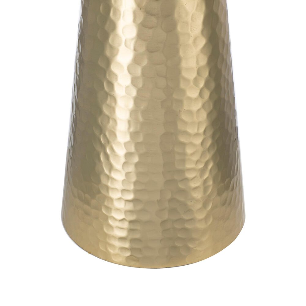 A&amp;B Home Cone Table Lamp with Collapsible Shade in Gold, , large
