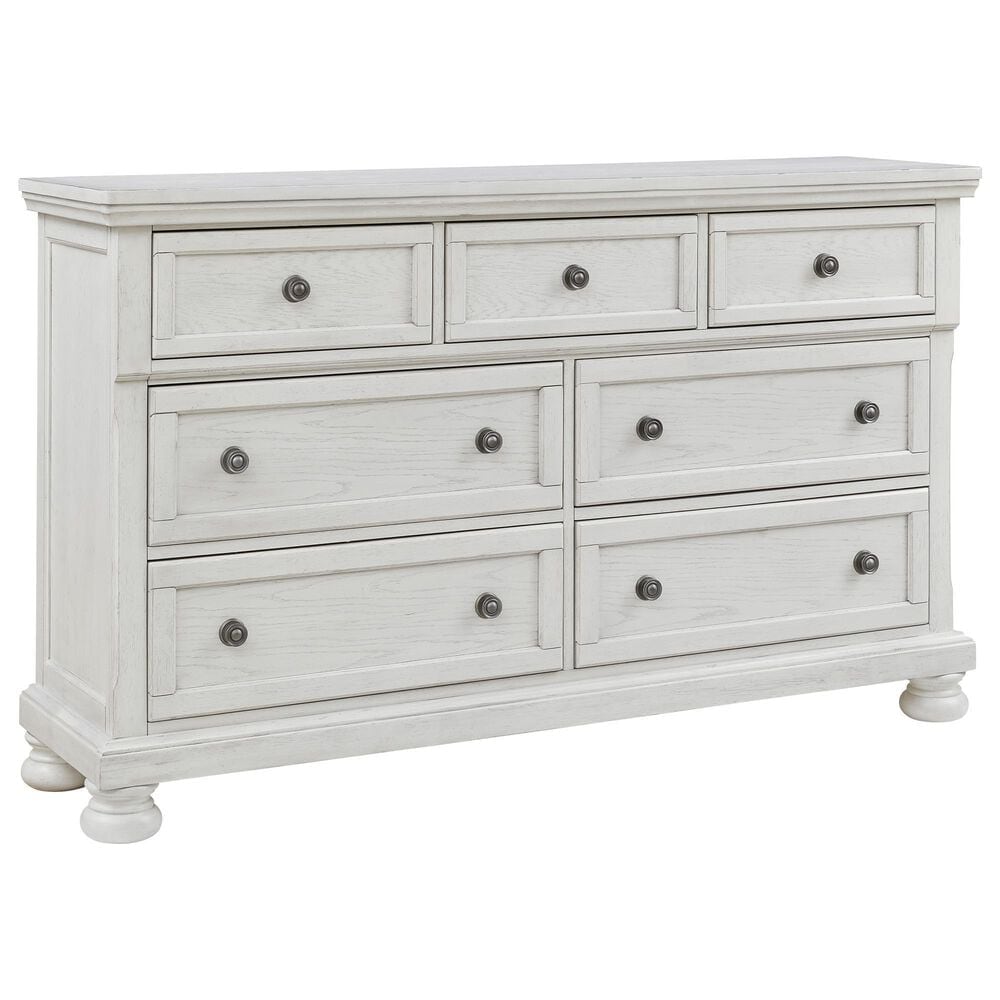 Ashley Robbinsdale 4-Piece Queen Storage Bedroom Set in Antique White, , large