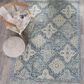 Safavieh Evoke EVK274C-3 3" x 5" Light Blue/Ivory Area Rug, , large