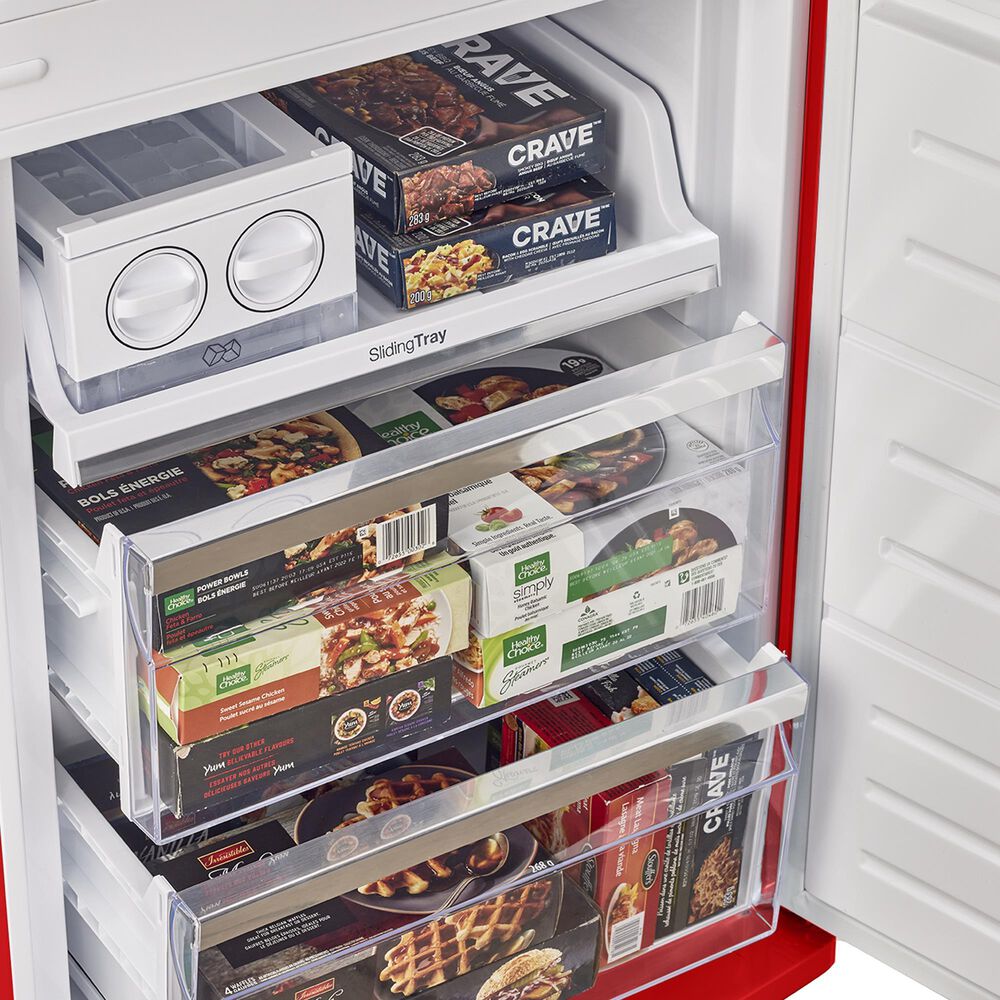 Unique Appliances Classic Retro 12 Cu. Ft. Bottom Freezer Regfrigerator In Candy Apple Red, , large