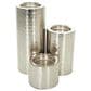 Maple and Jade Handmade Pillar Candle Holder in Silver (Set of 3), , large