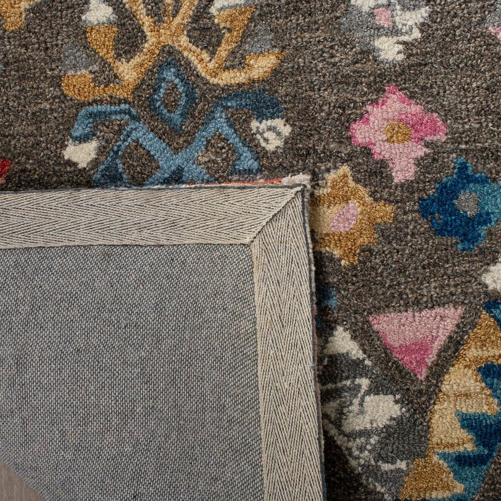 Safavieh Micro-Loop MLP351F 2&#39;3&quot; x 7&#39; Gray and Blue Runner, , large
