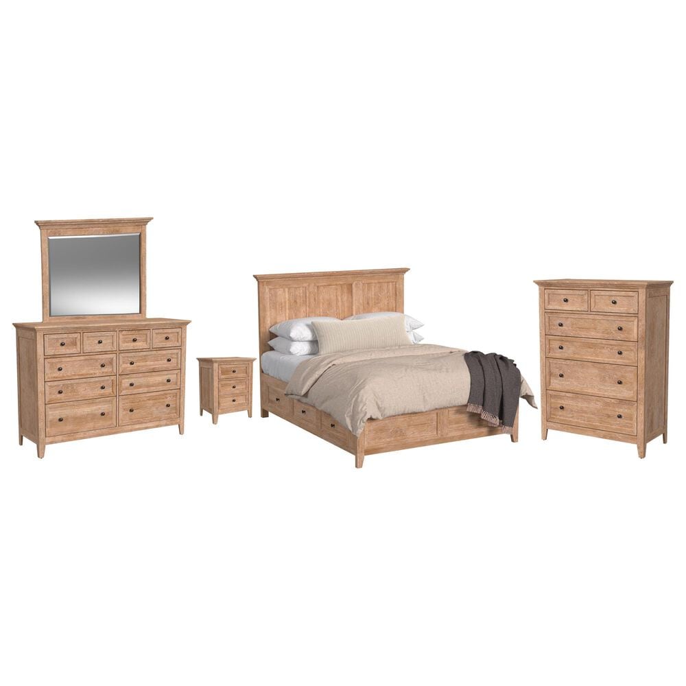 Hawthorne Furniture San Mateo 5-Piece Queen Storage Bedroom Set in Wheat, , large