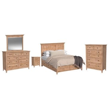 Hawthorne Furniture San Mateo 5-Piece Queen Storage Bedroom Set in Wheat, , large