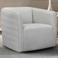 Blue River Melanie Swivel Barrel Chair in Dove Gray and Black, , large
