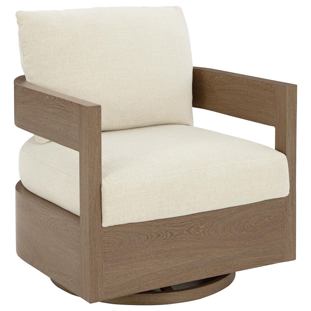 Ashley Serene Bay Swivel Glider Chair in White, , large