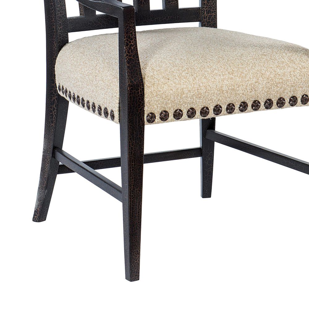 Hooker Furniture Big Sky Arm Chair with Beige Cushion in Vintage Natural &#40;Set of 2&#41;, , large