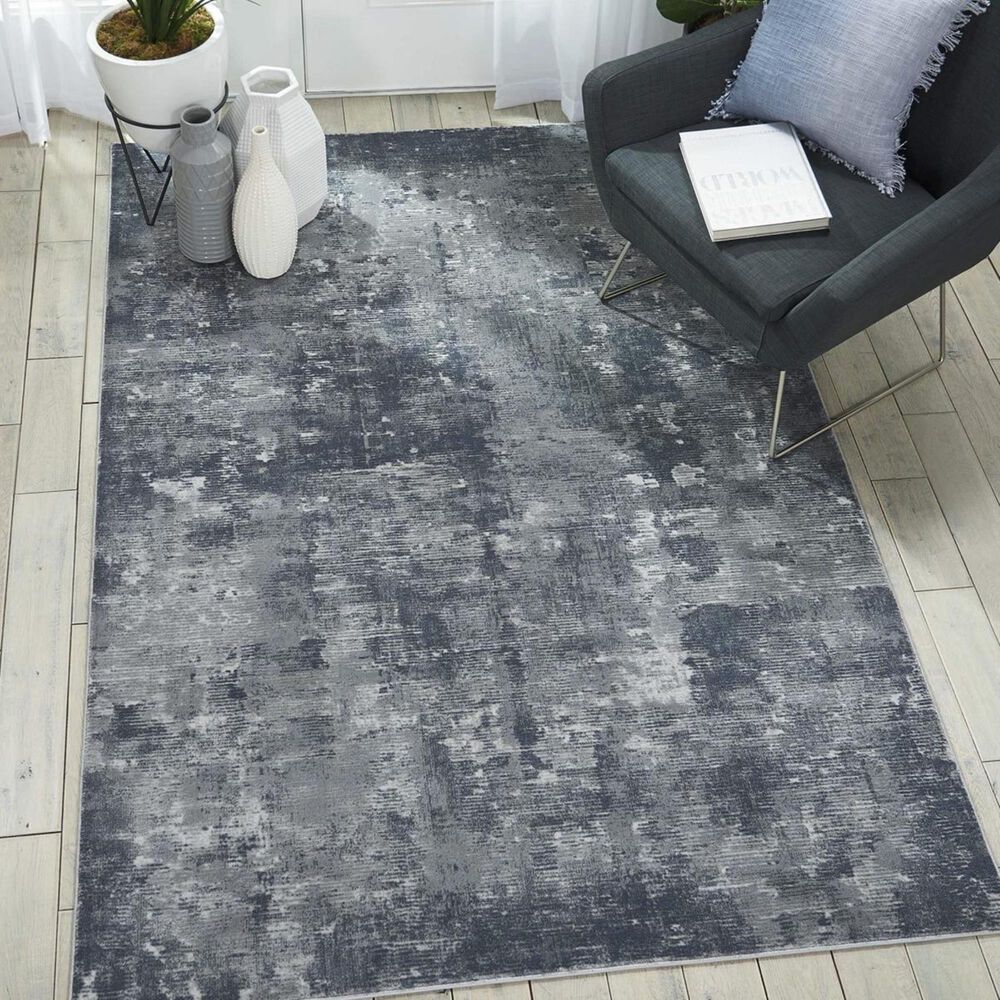 Nourison Rustic Textures RUS05 7&#39;10&quot; x 10&#39;6&quot; Grey Area Rug, , large