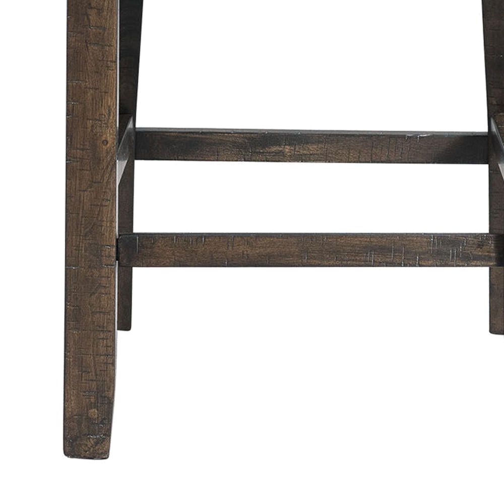 Mayberry Hill Stone 24&quot; Slat Back Counter Stool in Dark Ash, , large