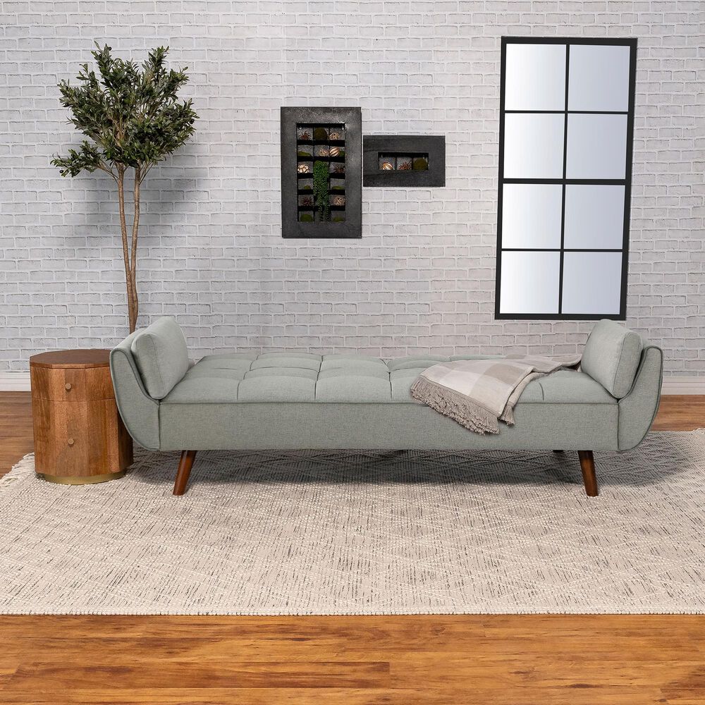 Pacific Landing Caufield Stationary Convertible Sofa Bed in Grey, , large