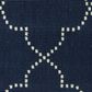 Oriental Weavers Marina Navy and Ivory 8"6" x 13" Indoor/Outdoor Area Rug, , large