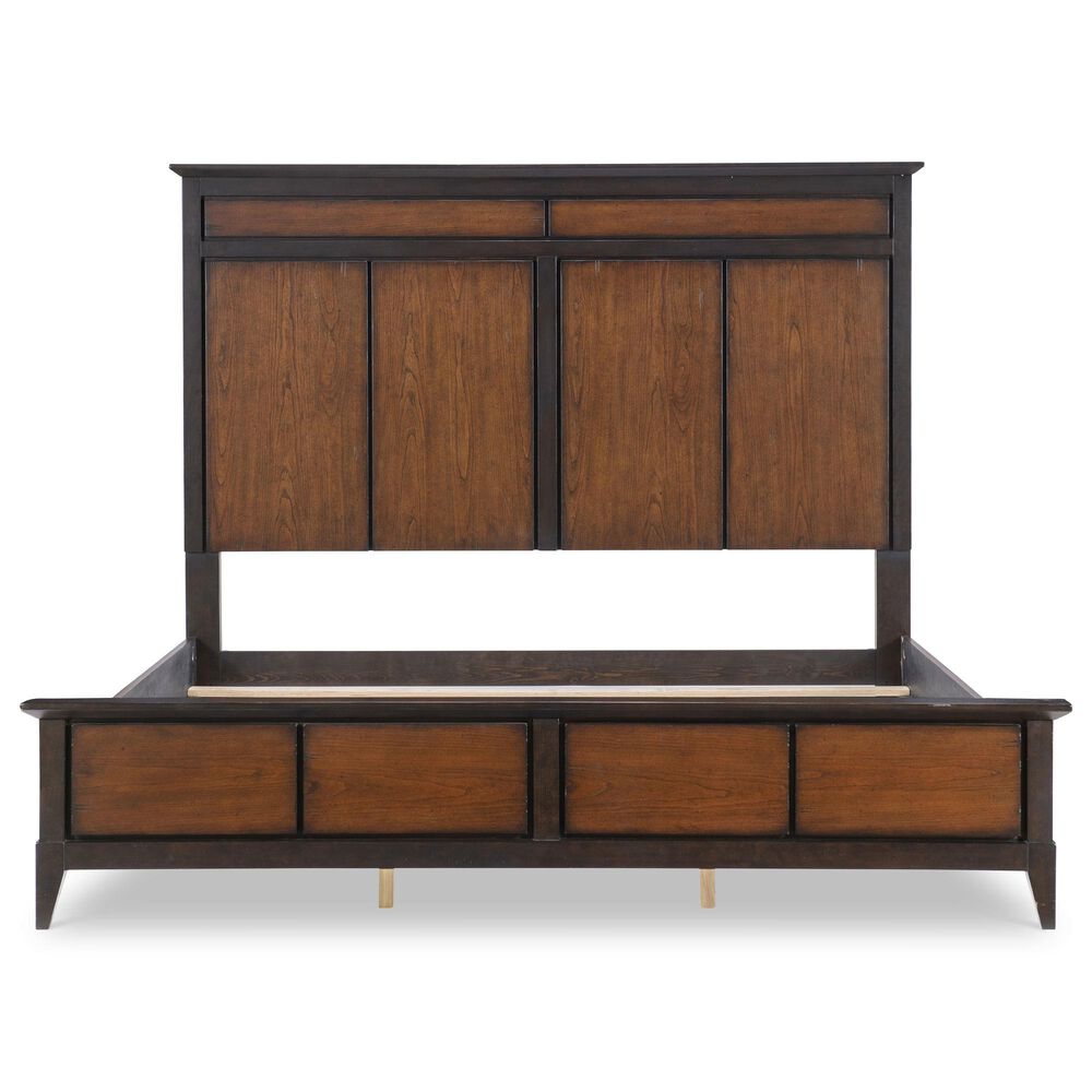 Legacy Classic Fenmore 3-Piece Queen Panel Bedroom Set in Mocha and Distressed Cherry, , large
