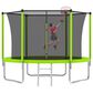 HOMLUX 10" Outdoor Trampoline Sports with Ladder in Green, , large