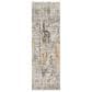 Surya Presidential PDT-2306 3"3" x 10" Blue, Gray and Orange Runner, , large