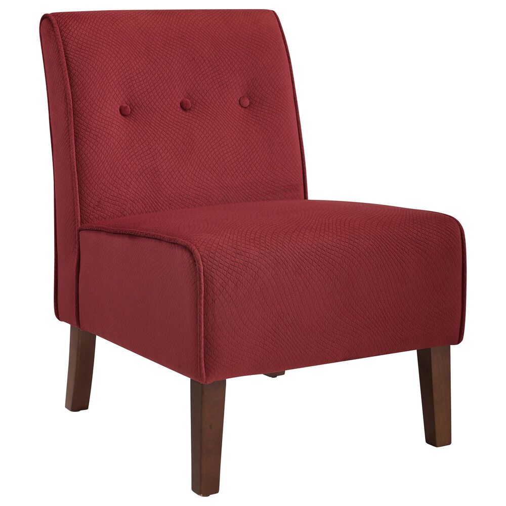 Linon Home Decor Coco Accent Chair in Red, , large