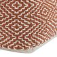Ashley Brynnsen Pouf in Rust and Ivory, , large