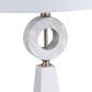 Crestview Collection Harrison Table Lamp in White and Brass, , large