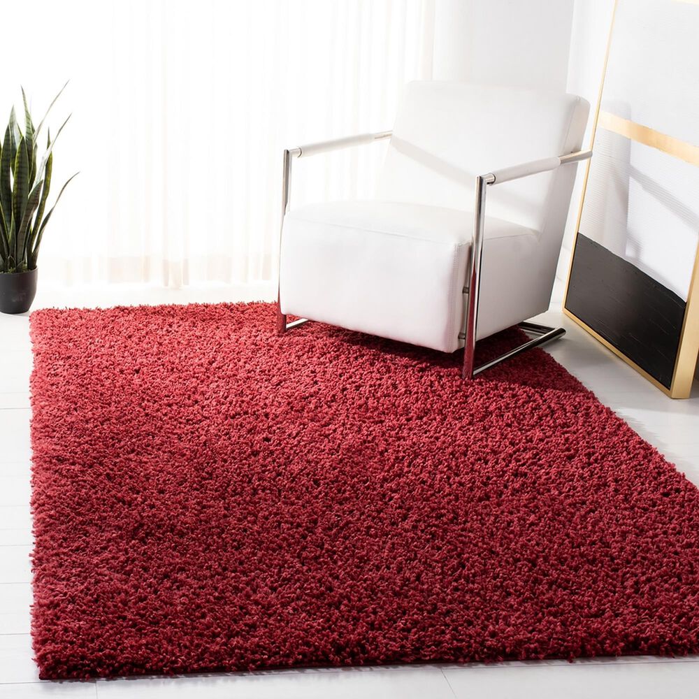 Safavieh August Shag  3&#39; x 5&#39; Red Area Rug, , large