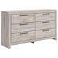 Ashley Broachmyn King Bed with Dresser and Nightstand in Light Gray, , large