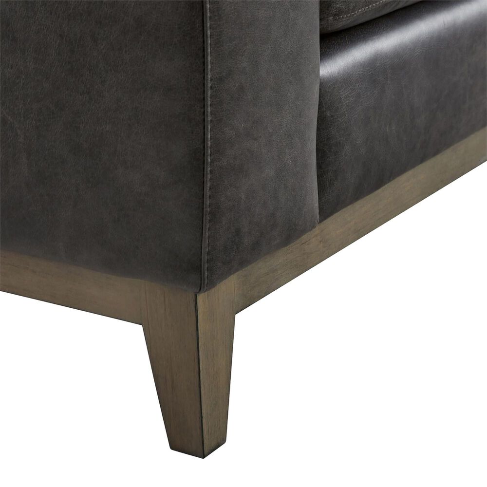 Bernhardt Noel Leather Club Chair in Grey, , large