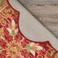 L&R Resources Sinuous Floral Medallion 4" Scalloped Red and Multicolor Area Rug, , large