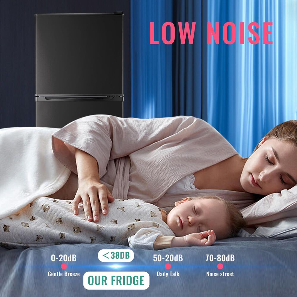 HOMLUX 5 Cu. Ft. Mini Upright Refrigerator with 1.8 Cu. Ft. Top Freezer in Gray, , large