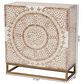 Baxton Studio Ercilia Storage Cabinet in White, Rustic Brown and Gold, , large