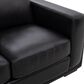 Italiano Furniture Luca Stationary Loveseat in Black, , large