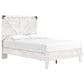 Ashley Shawburn 2-Piece Full Panel Bed Set in White and Dark Charcoal, , large