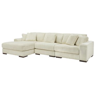 Signature Design by Ashley Lindyn 3-Piece Stationary Right Facing Sectional in Ivory, , large