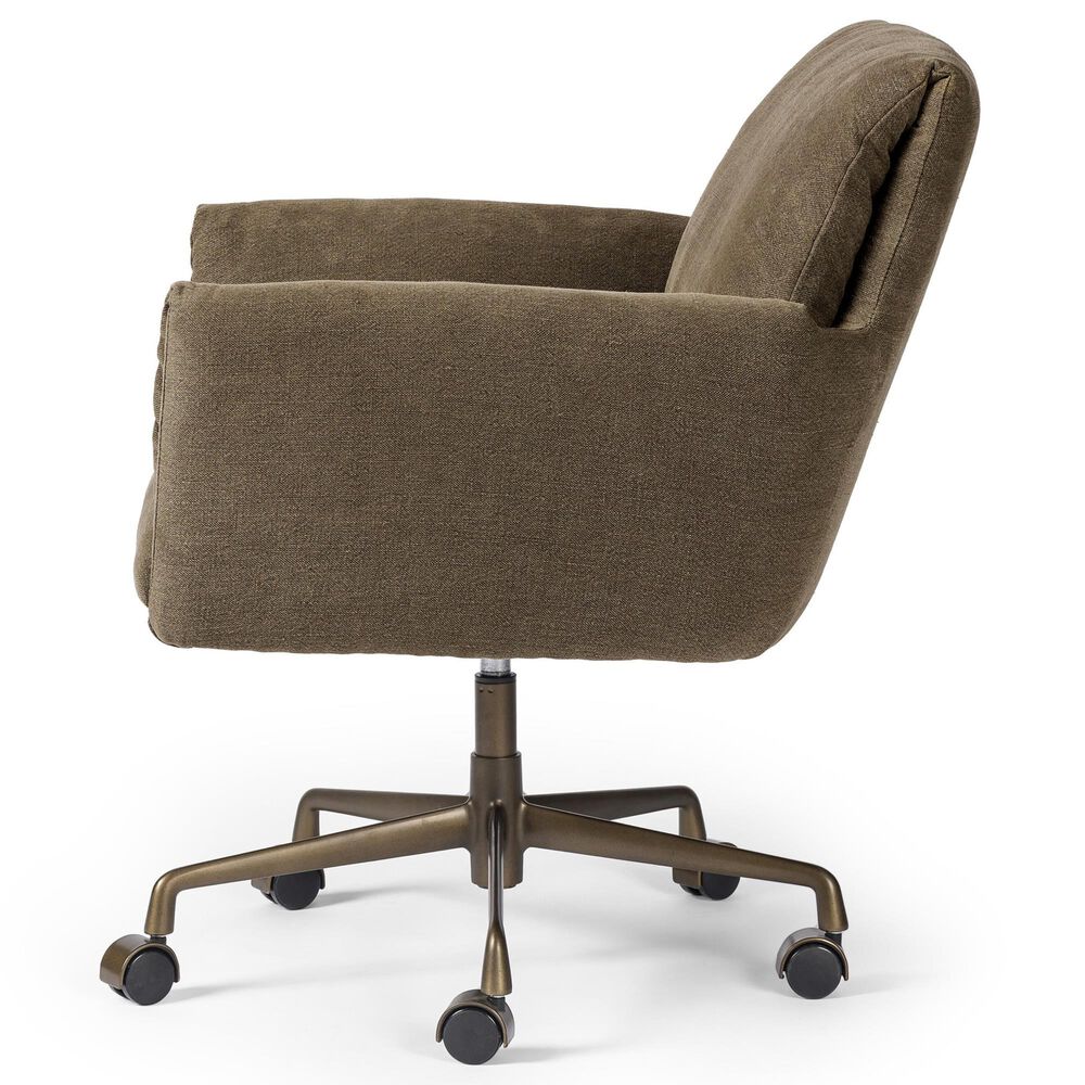 Four Hands Salerno Desk Chair in Antique Brass, , large
