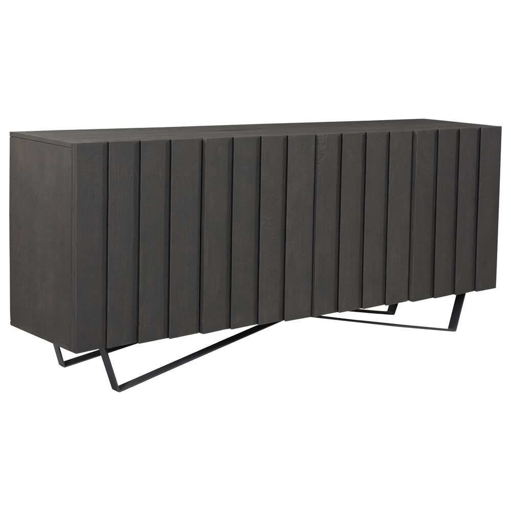 Moe"s Home Collection Brolio Sideboard in Charcoal Grey and Black, , large